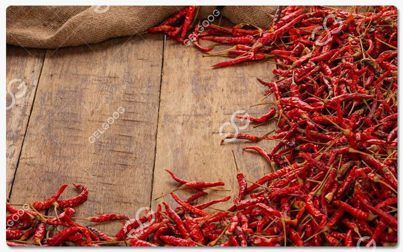 Processus De Production De Piments Entiers Séchés En Usine