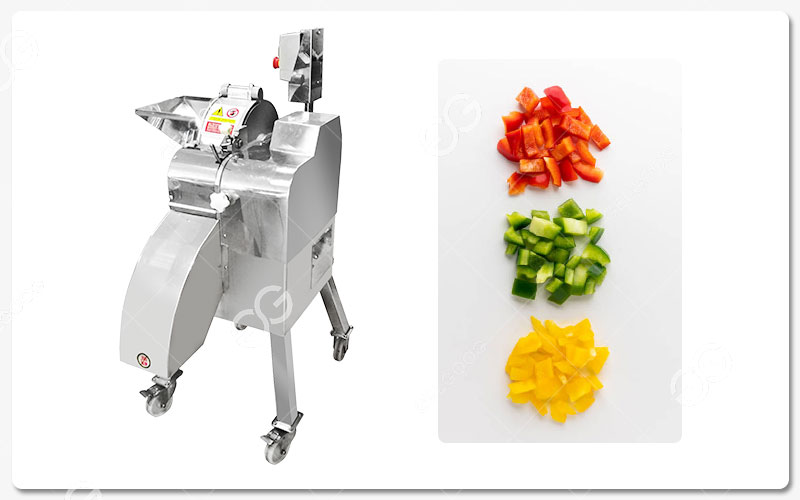 Application De La Machine À Découper Les Piments