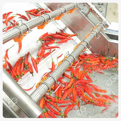 Nettoyage des piments