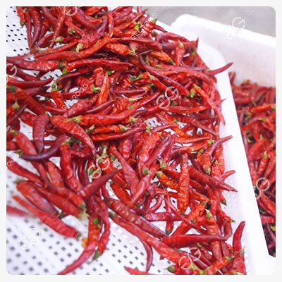 déshydratation du piment