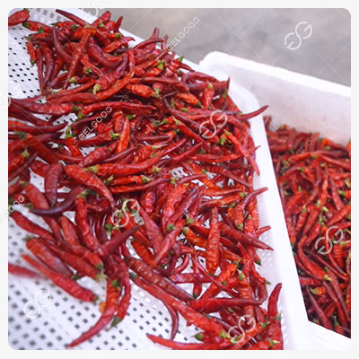 Déshydratation des piments